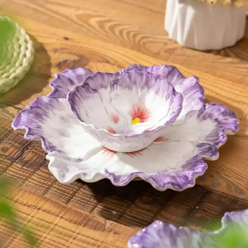 Keramik-Kohl-Plate – Nordischer Stil, 10-Zoll