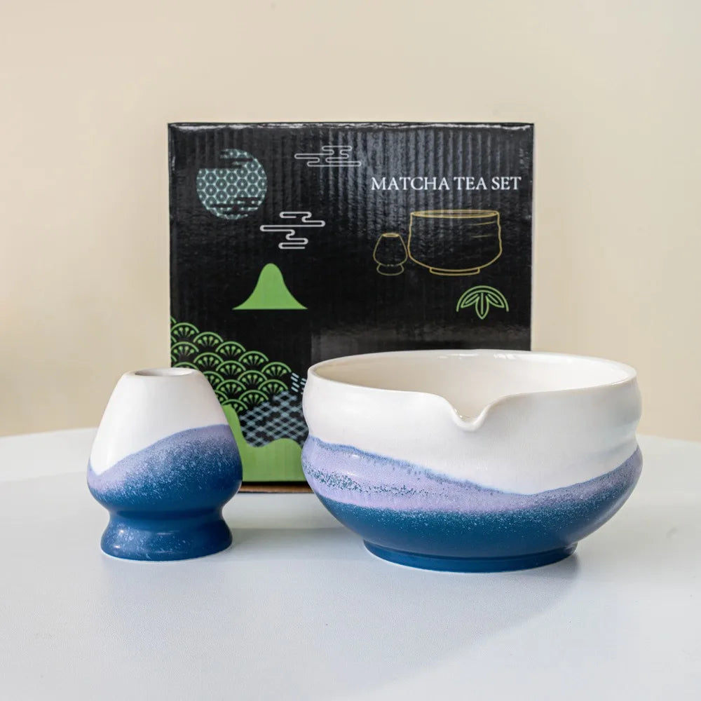 Keramik Matcha Schale – Handgefertigtes Design mit Ausguss