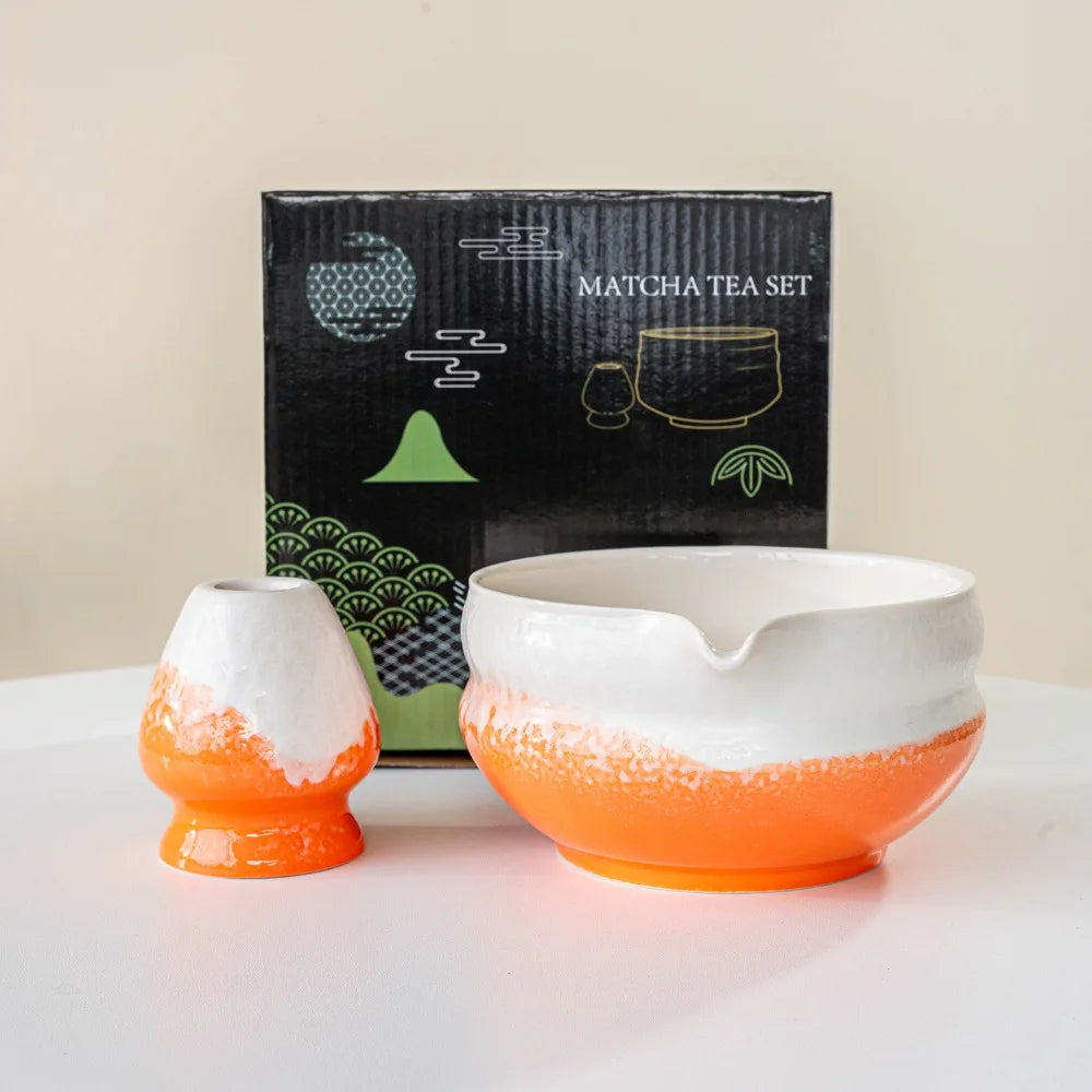 Keramik Matcha Schale – Handgefertigtes Design mit Ausguss