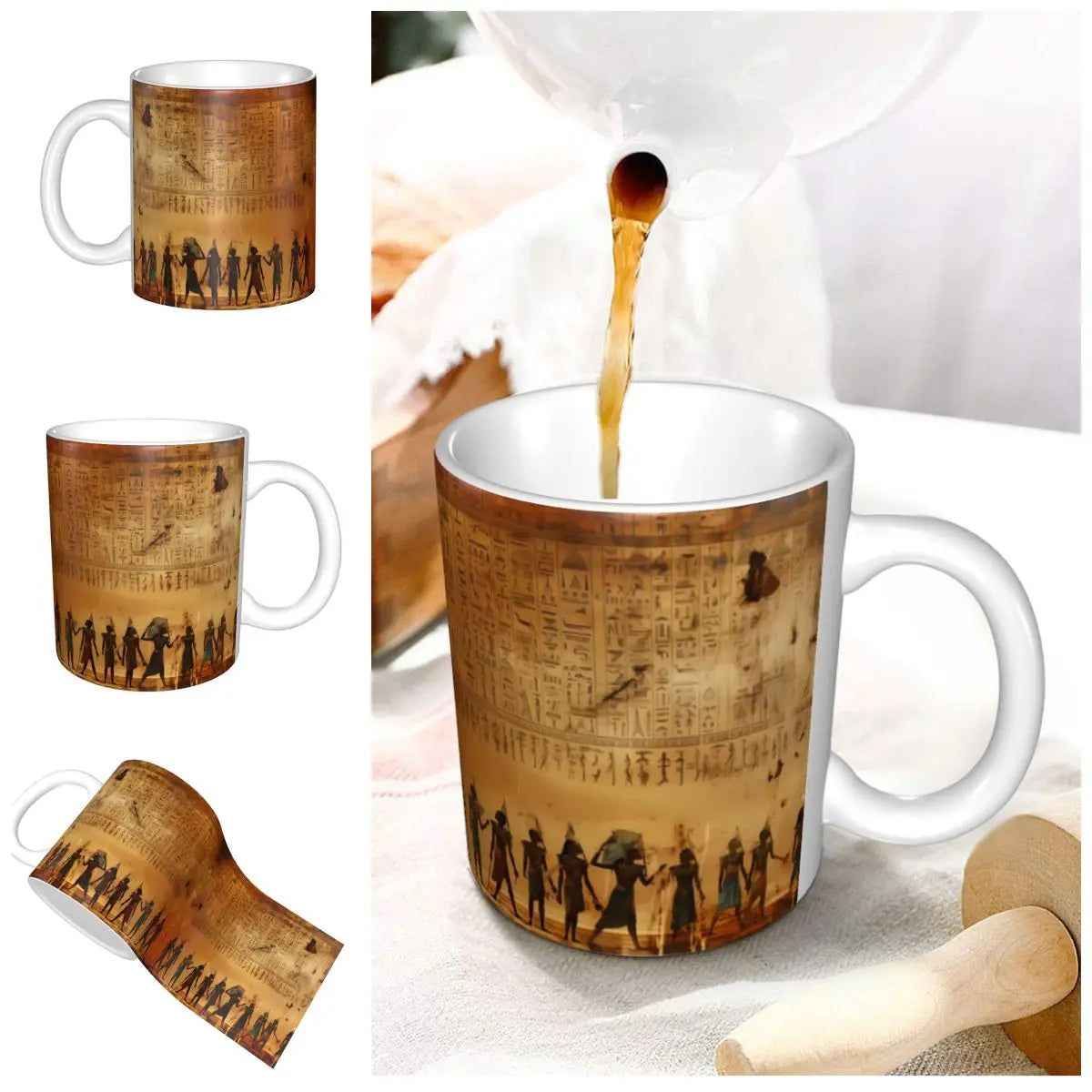 Keramik Mythologie Tasse – Handgriff Klassik Design