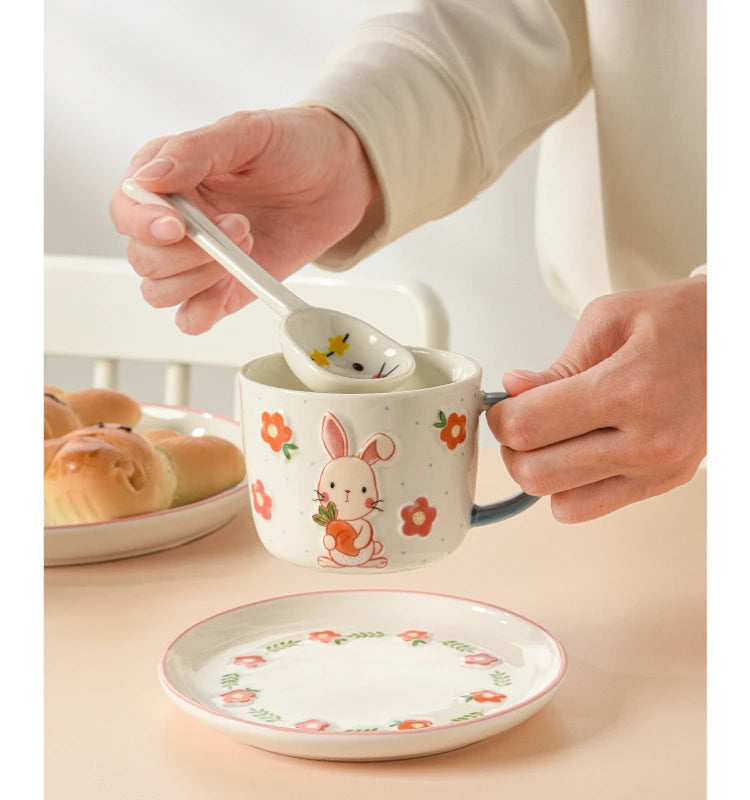 Keramik Osterhasen Teekanne – Porzellan Hasen Motiv