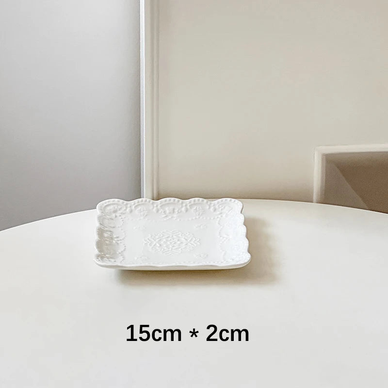 Keramik-Quadratplatte – Französischer Stil – 6-10 Zoll