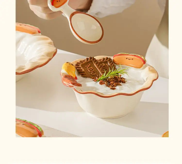 Keramik Schale – Cartoon Design 5.5-Zoll