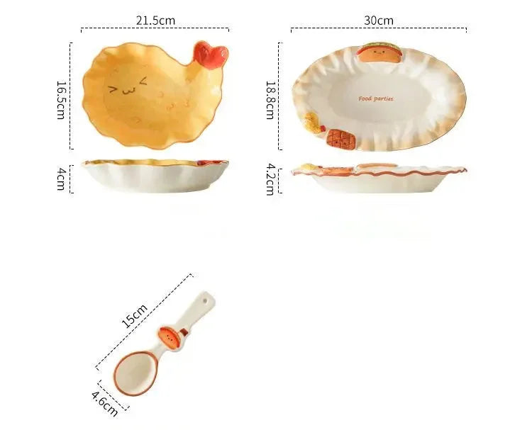 Keramik Schale – Cartoon Design 5.5-Zoll