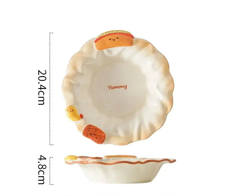 Keramik Schale – Cartoon Design 5.5-Zoll