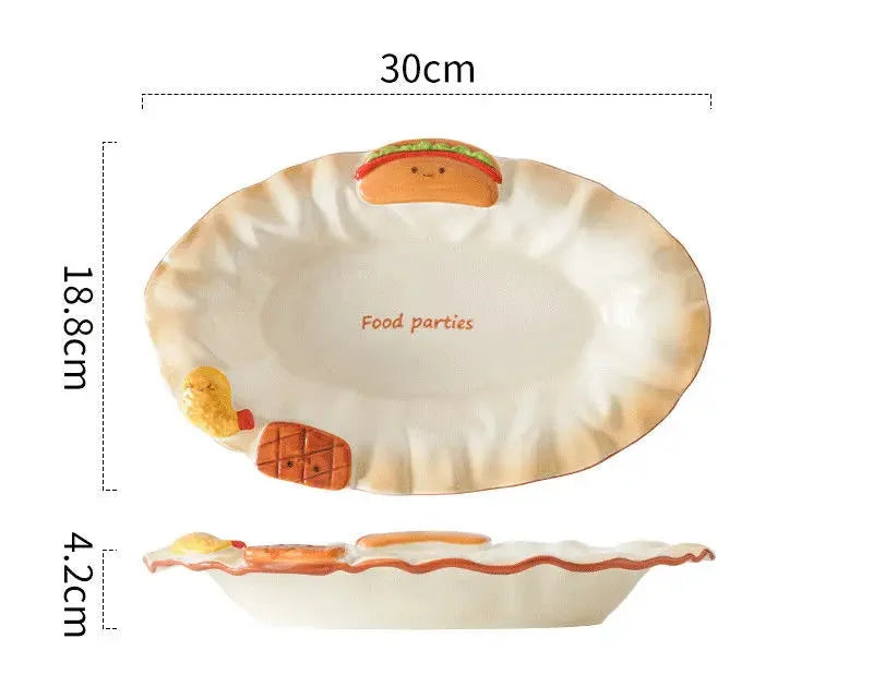 Keramik Schale – Cartoon Design 5.5-Zoll