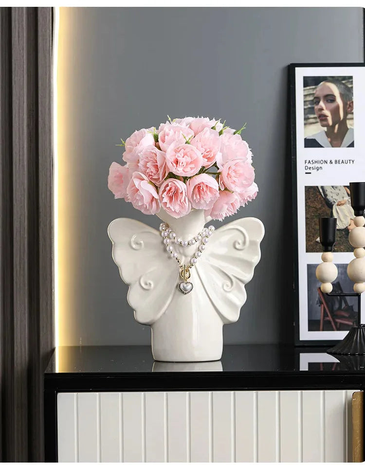 Keramik Schmetterlingsvase – Leichtes Luxusornament fürs Wohnzimmer