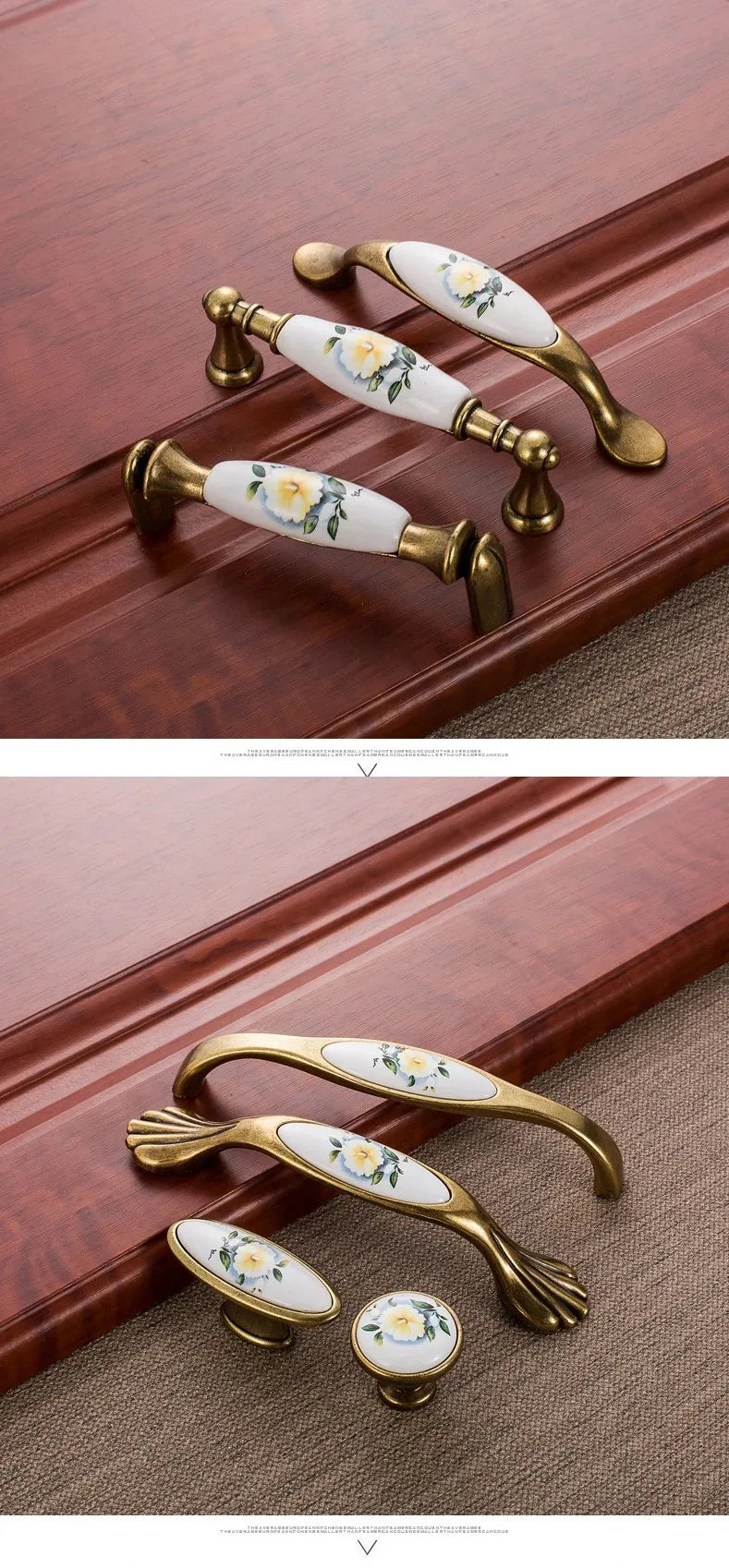 Keramik Schrankgriff – Vintage Design – 96mm