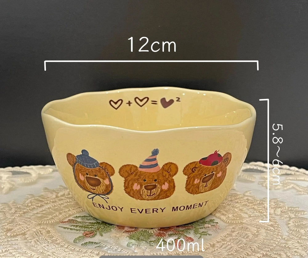 Keramik Schüsselset – Bone China Design – 20 cm Stilvolles Essgeschirr