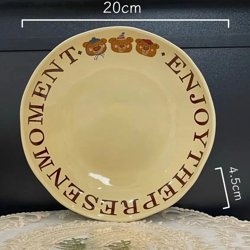 Keramik Schüsselset – Bone China Design – 20 cm Stilvolles Essgeschirr