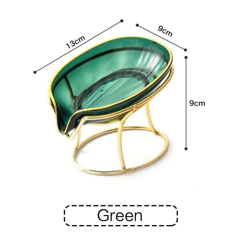 Keramik Seifenschale Blatt – Elegantes Design – Selbstablauf