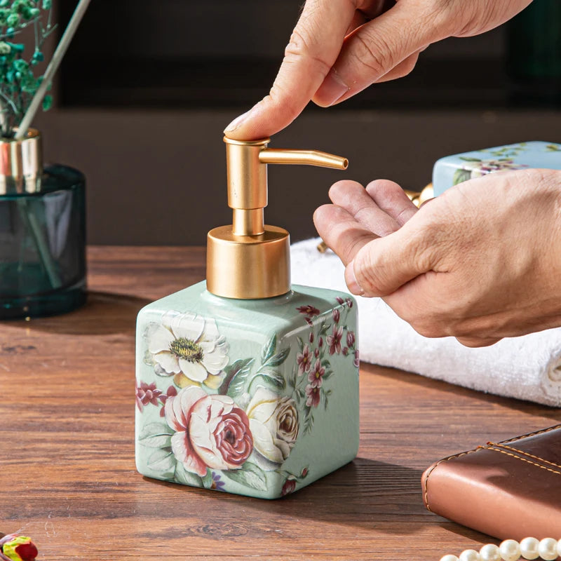 Keramik Seifenspender – Elegantes Design - 200ML Fassungsvermögen