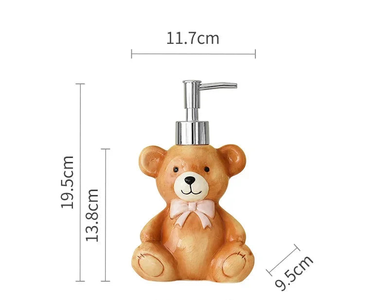 Keramik Seifenspender – Festliches Bär Design – 350ML