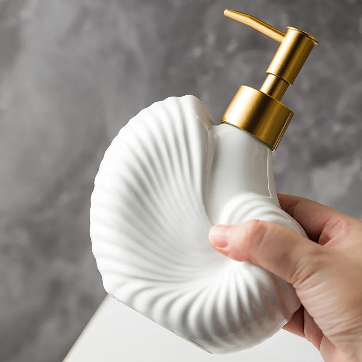 Keramik Seifenspender – Retro Ozean Stil, 18cm