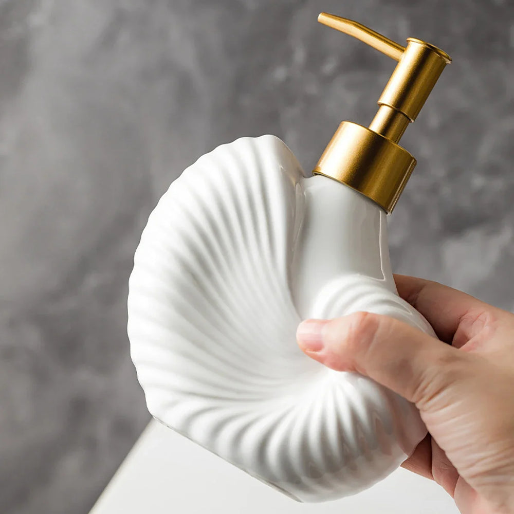 Keramik Seifenspender – Retro Ozean Stil, 18cm