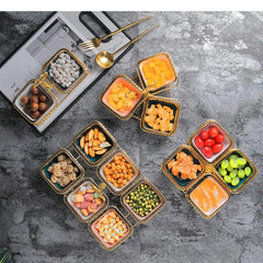 Keramik Snackplatte – Quadratisch, Stilvolle Tischdeko