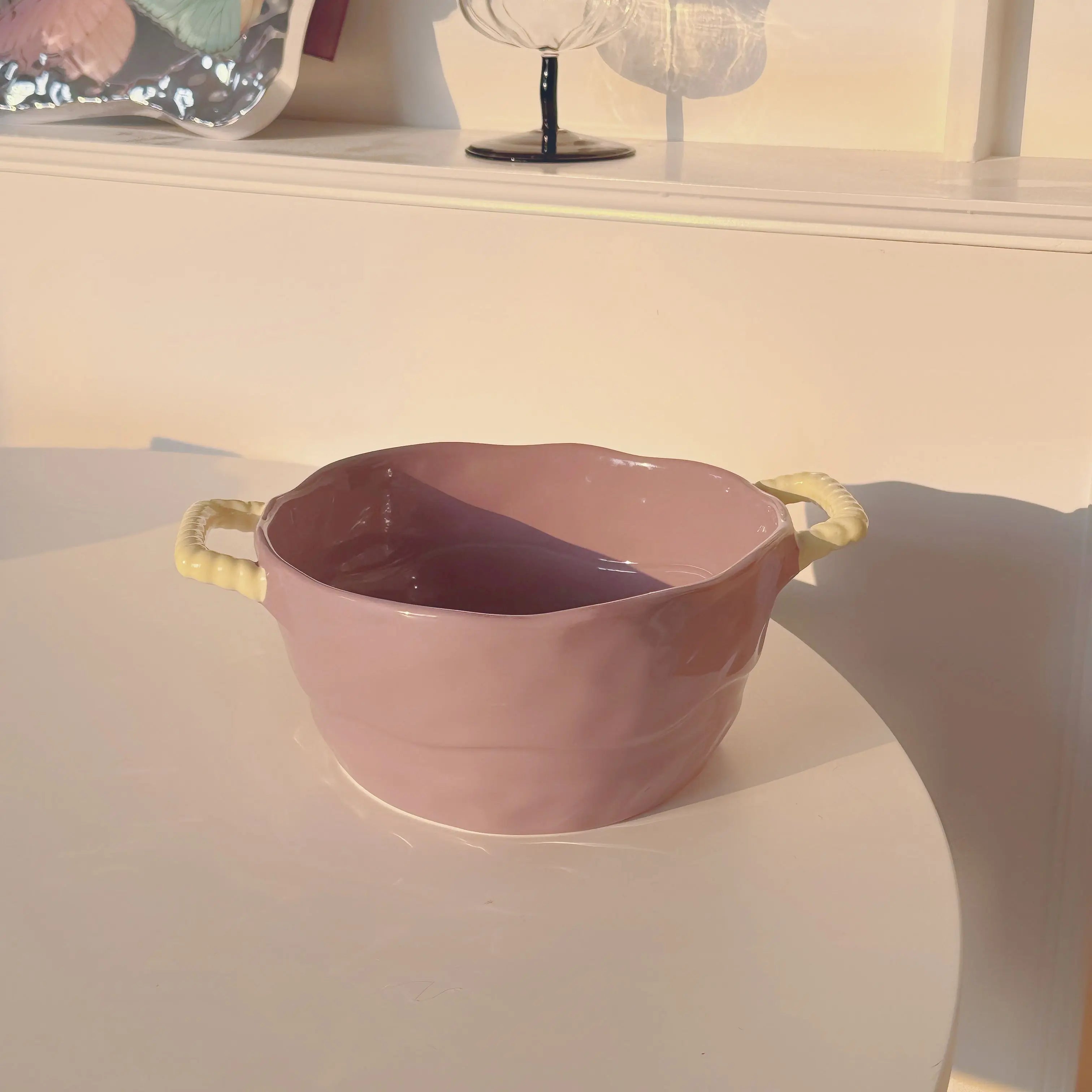 Keramik Suppenschüssel – Simple Töpferware – Grosses Volumen