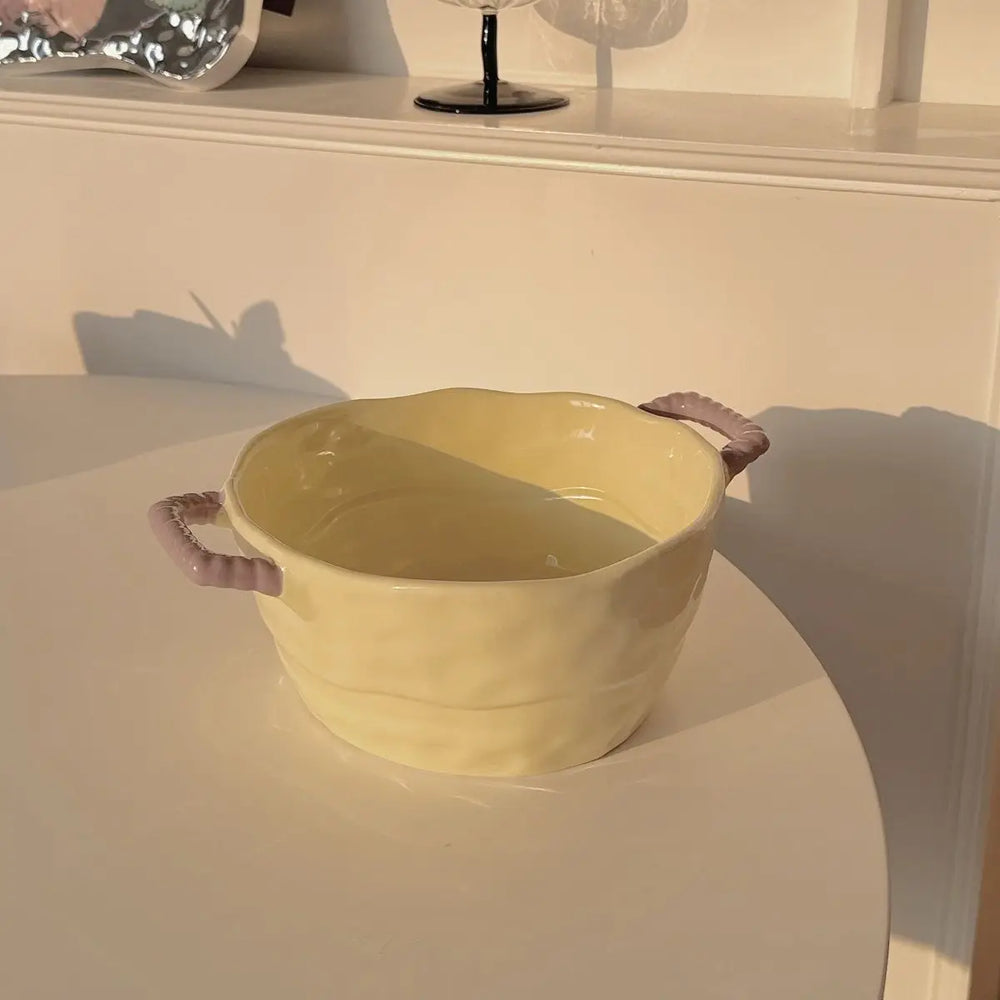 Keramik Suppenschüssel – Simple Töpferware – Grosses Volumen