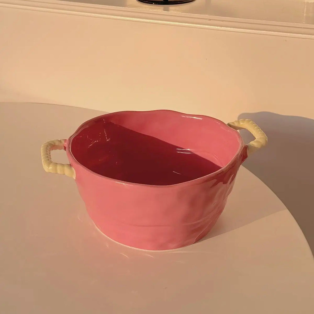 Keramik Suppenschüssel – Simple Töpferware – Grosses Volumen