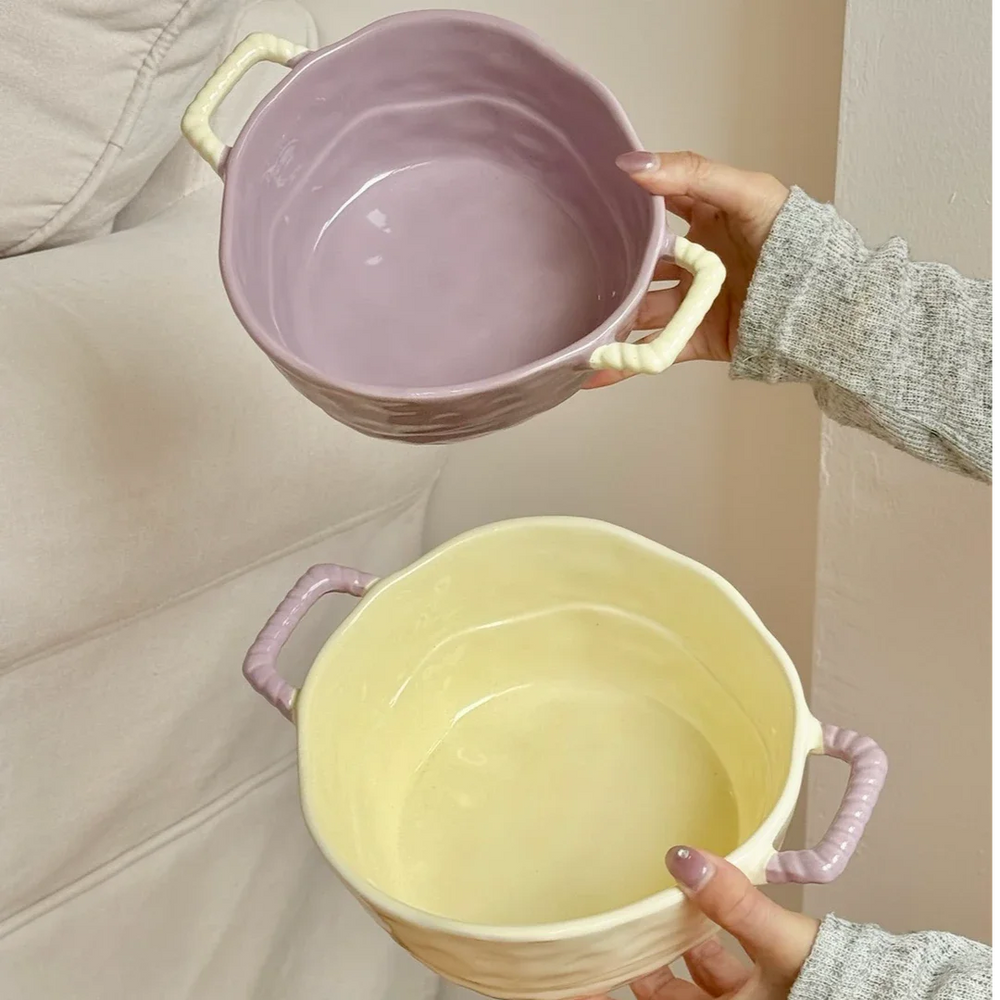 Keramik Suppenschüssel – Simple Töpferware – Grosses Volumen