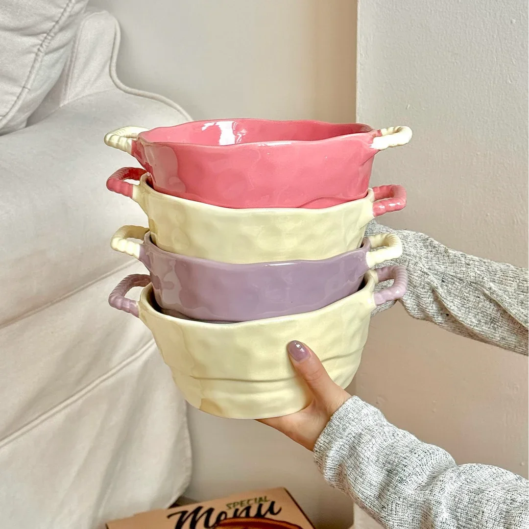 Keramik Suppenschüssel – Simple Töpferware – Grosses Volumen