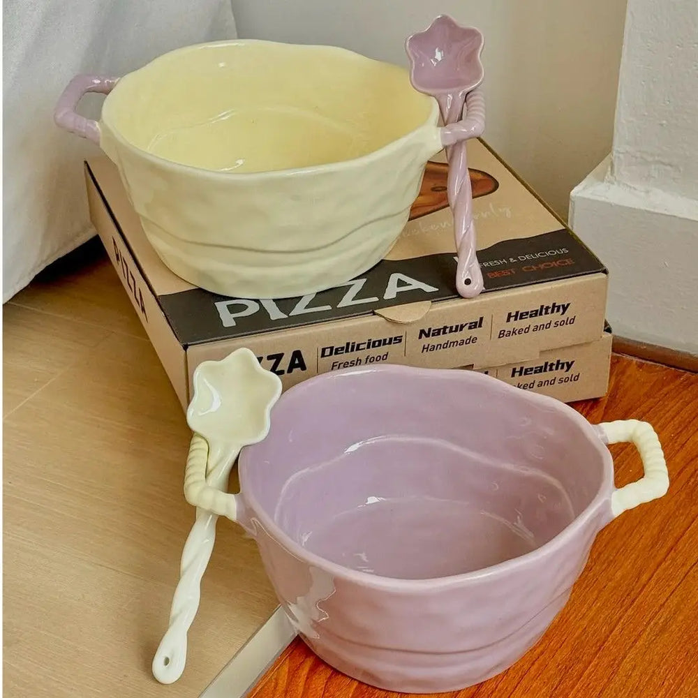 Keramik Suppenschüssel – Simple Töpferware – Grosses Volumen