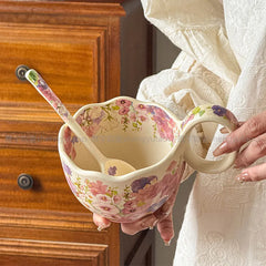 Keramik Tasse mit Löffel – Prairie Chic, 301-400ml