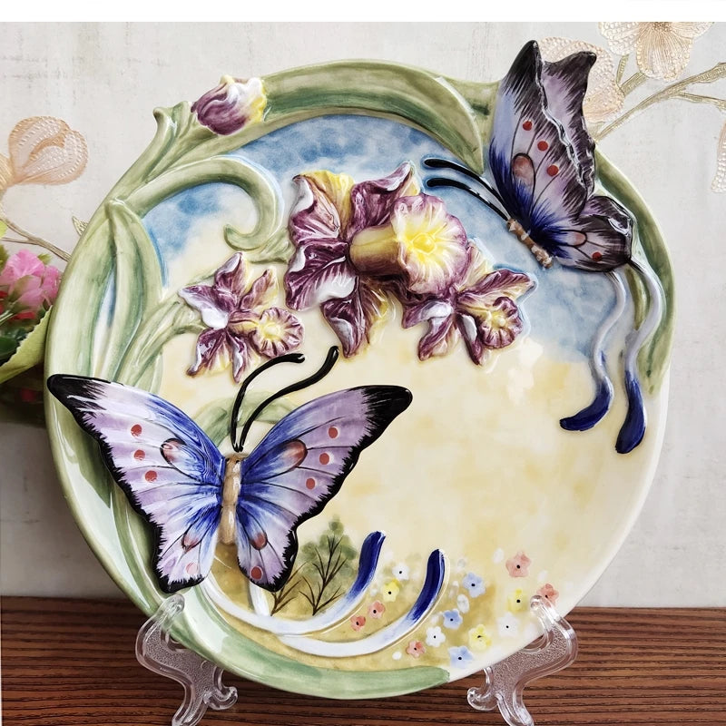 Keramik Teebehälter – Handbemalt Orchidee – Umweltfreundlich