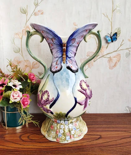 Keramik Teebehälter – Handbemalt Orchidee – Umweltfreundlich