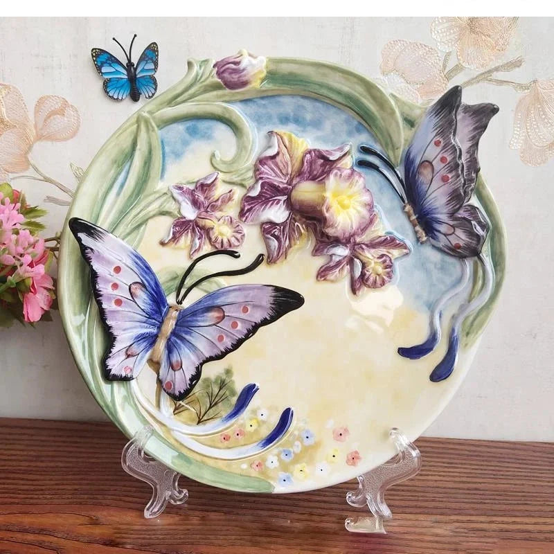 Keramik Teebehälter – Handbemalt Orchidee – Umweltfreundlich