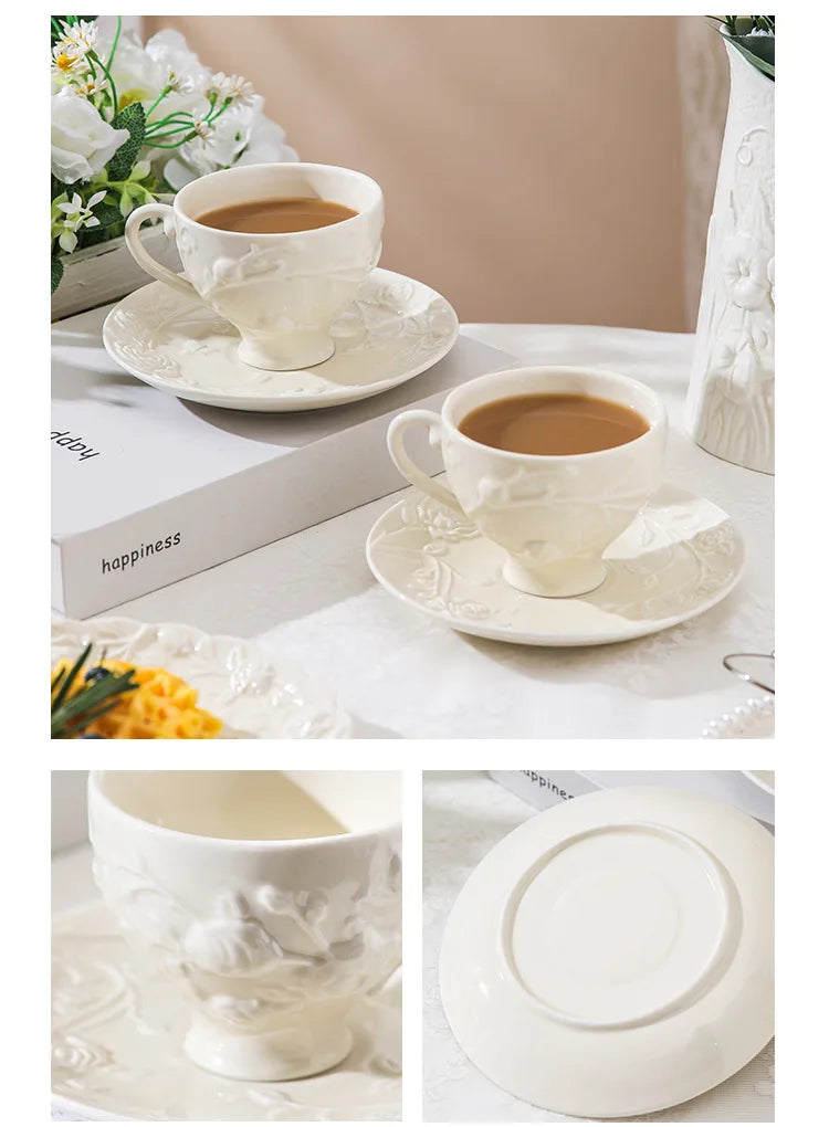 Keramik-Teeset – Porzellan Schwarz Tee – Retro Stil