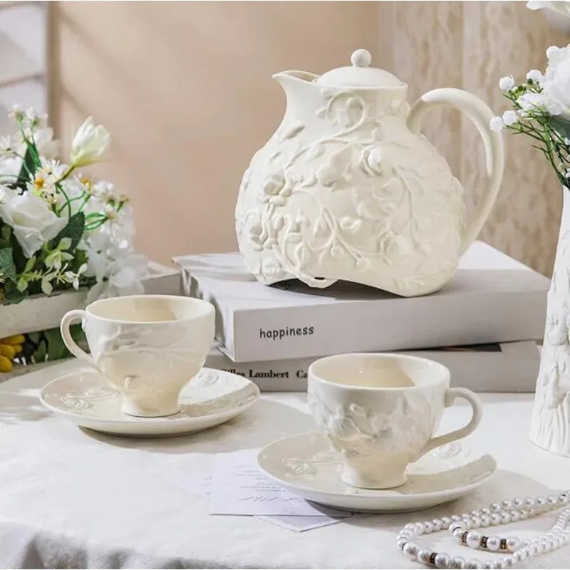 Keramik-Teeset – Porzellan Schwarz Tee – Retro Stil