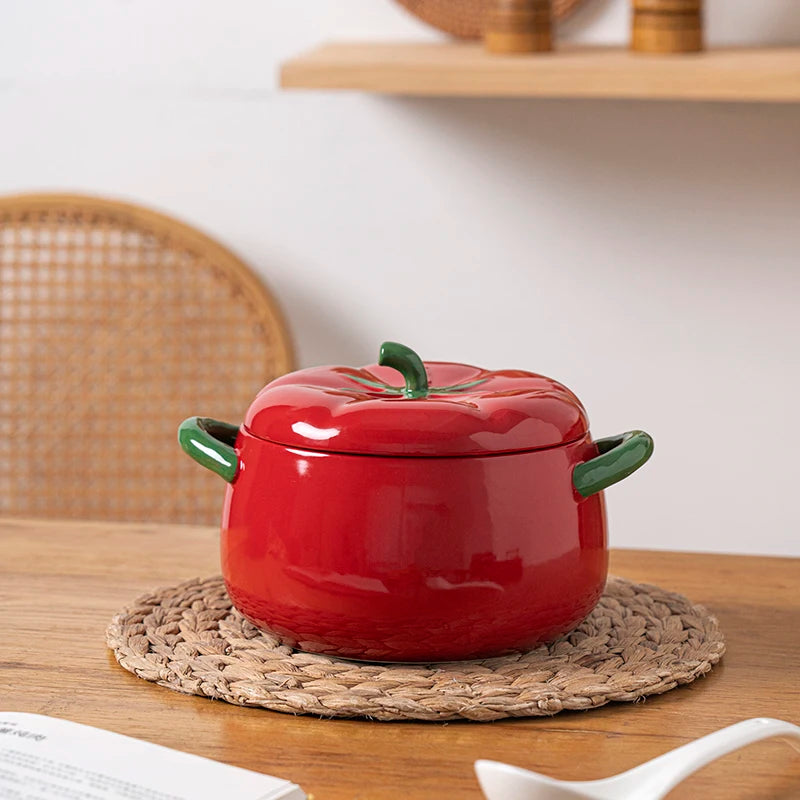 Keramik Tischgeschirr Schale – Tomatenform – 900ml & 1600ml