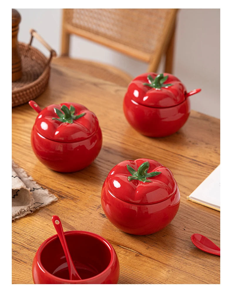 Keramik Tischgeschirr Schale – Tomatenform – 900ml & 1600ml