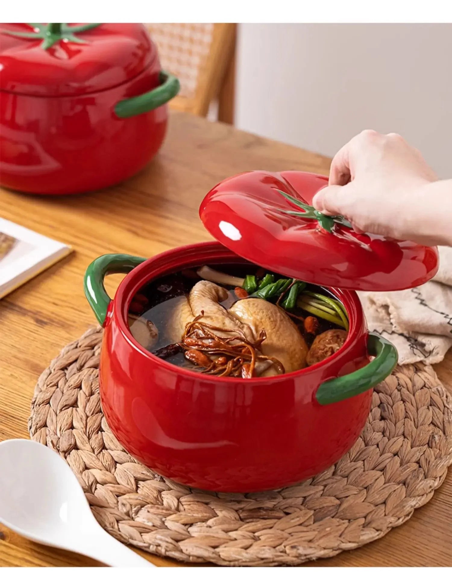 Keramik Tischgeschirr Schale – Tomatenform – 900ml & 1600ml