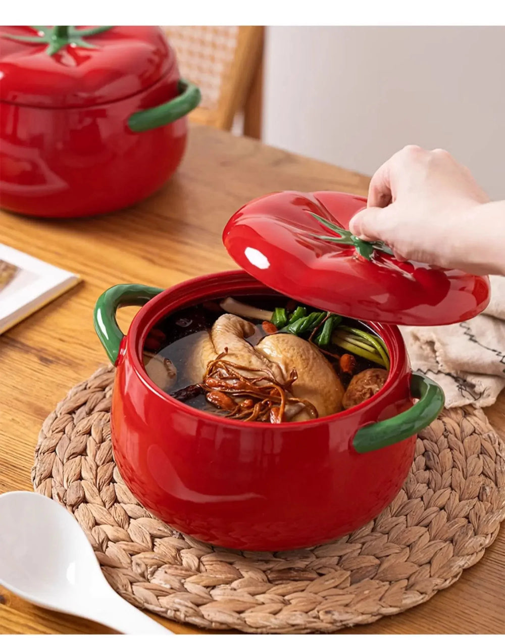 Keramik Tischgeschirr Schale – Tomatenform – 900ml & 1600ml