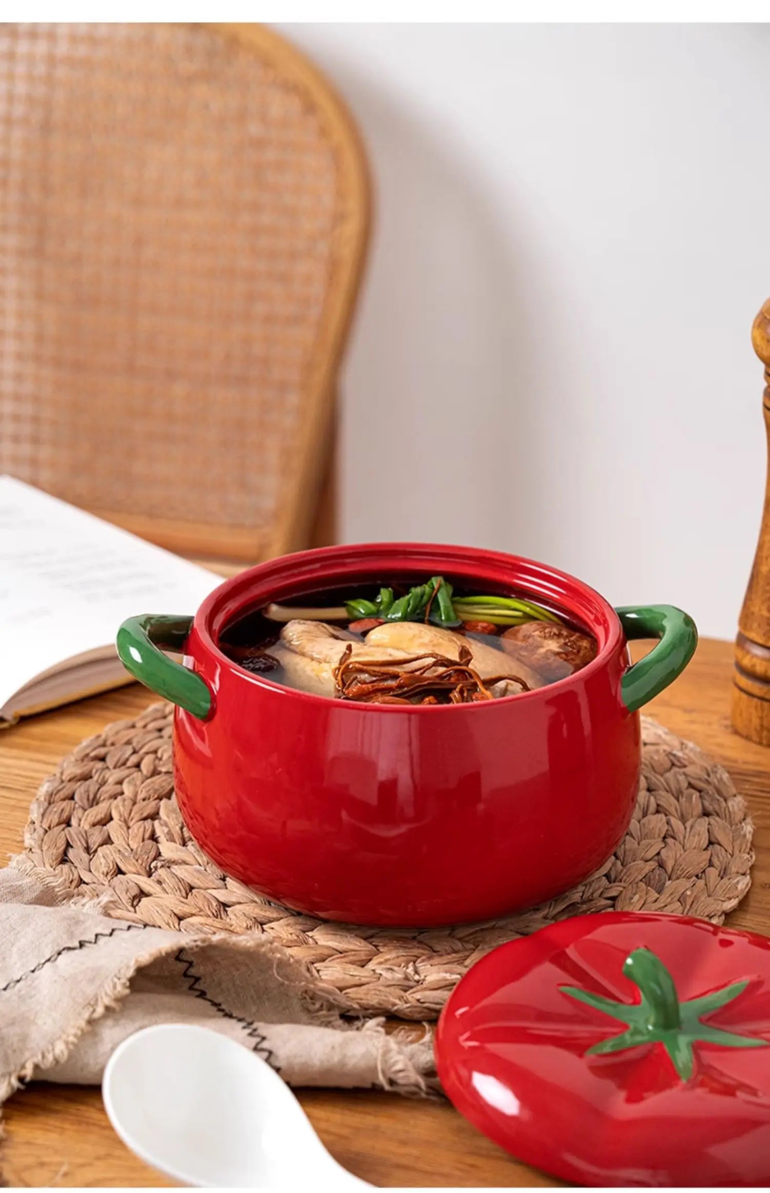 Keramik Tischgeschirr Schale – Tomatenform – 900ml & 1600ml