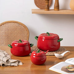 Keramik Tischgeschirr Schale – Tomatenform – 900ml & 1600ml