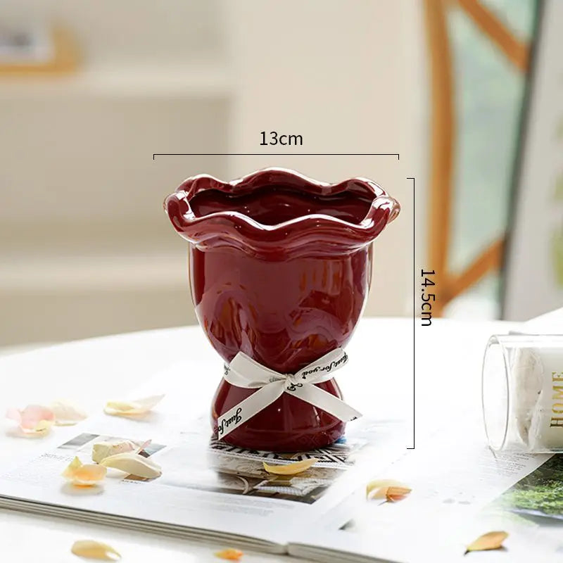 Keramik Vase – Modernes Keramikdesign – Boden eingesetzt