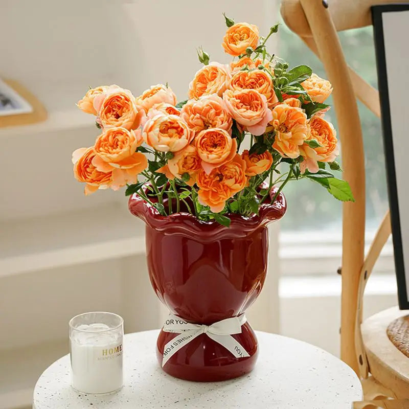 Keramik Vase – Modernes Keramikdesign – Boden eingesetzt