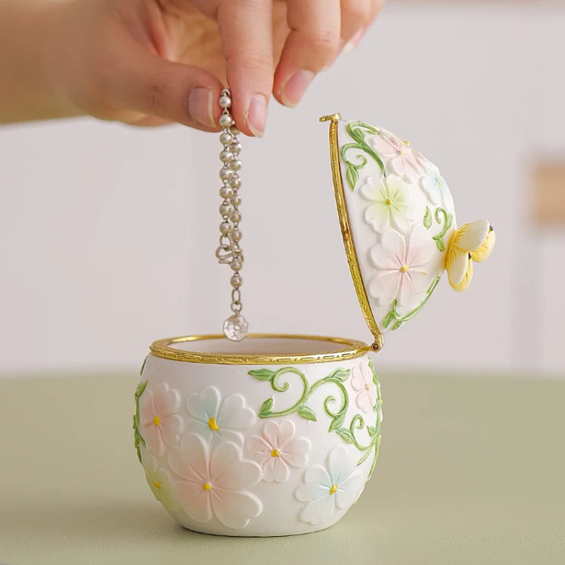 Keramik Vorratsdose – Handbemalt Umweltfreundlich