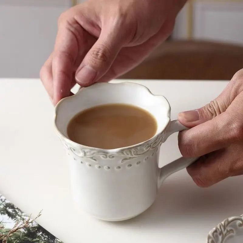 Keramik Westliche Küche Teller – Französisches Retro Relief – Versch. Grössen