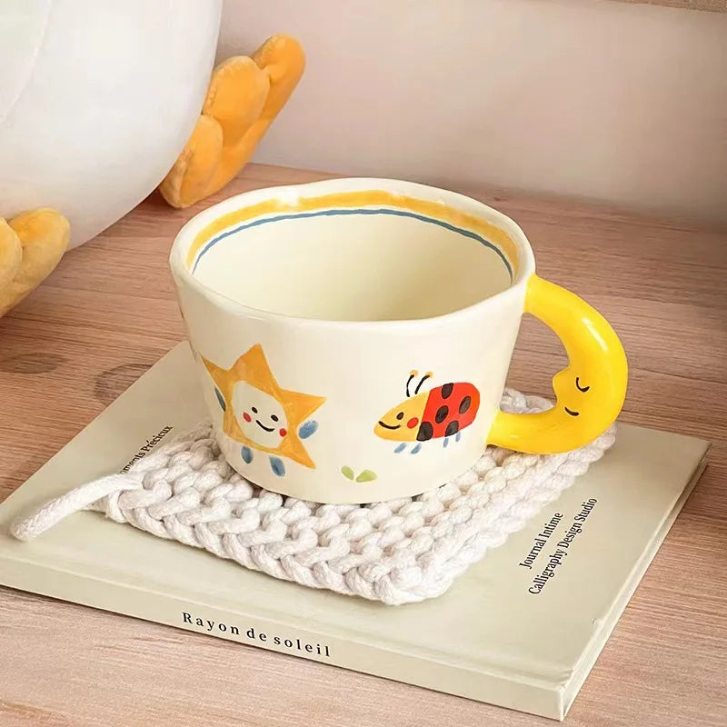 Keramikbecher – Handbemaltes Design – 300ml