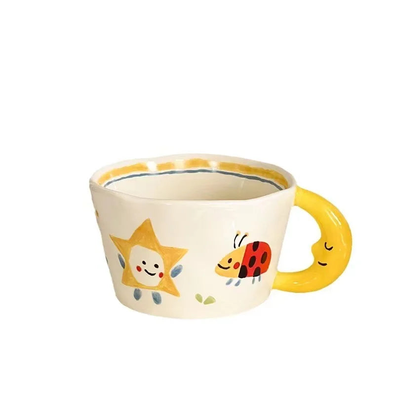 Keramikbecher – Handbemaltes Design – 300ml