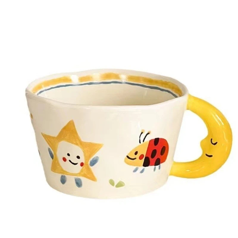 Keramikbecher – Handbemaltes Design – 300ml