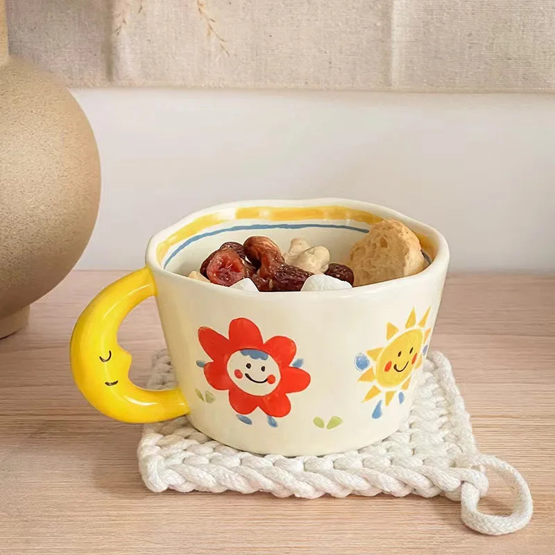 Keramikbecher – Handbemaltes Design – 300ml