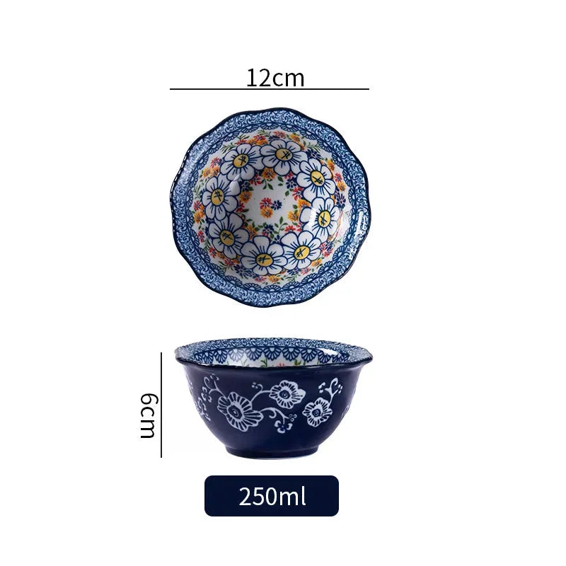 Keramikgeschirr Set – Boheme Blumenmuster – Verschiedene Grössen