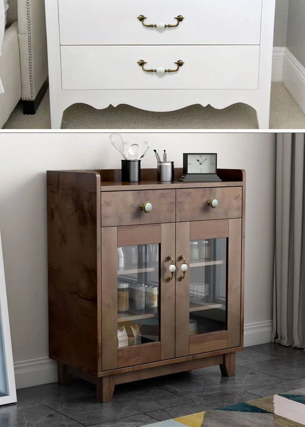 Keramikknauf – Europäisches Design – 96mm Lochabstand