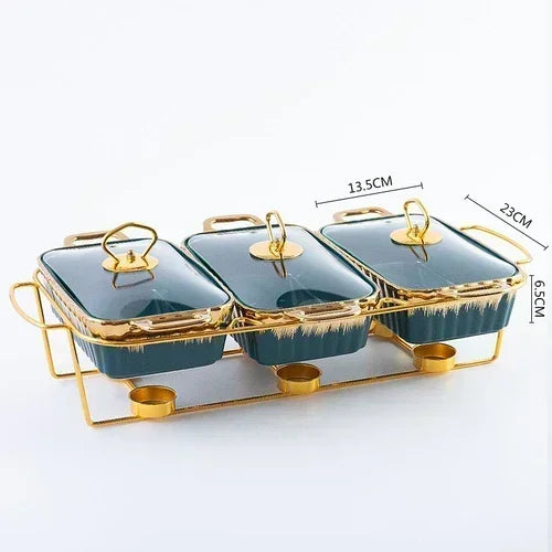 Keramikplatte – Nordisches Design – 10" Rechteck