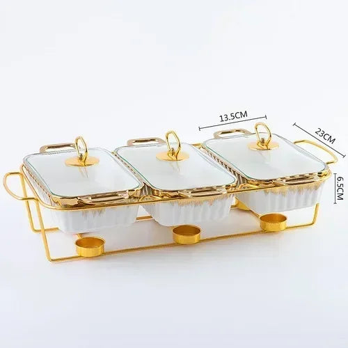 Keramikplatte – Nordisches Design – 10" Rechteck